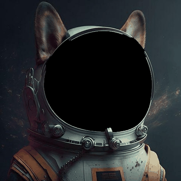 InverFill: masked helmet region inpainted into a dog's face