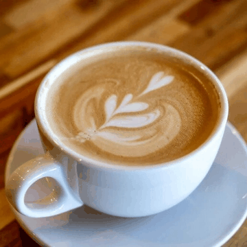 SwiftEdit: text-guided edits of a latte — lion, matcha, panda latte art